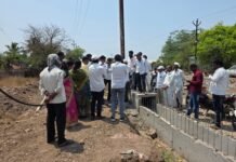 पाणी प्रश्नाबाबत थोपटेवाडी गावास सभापती किरण तावरे यांची भेट